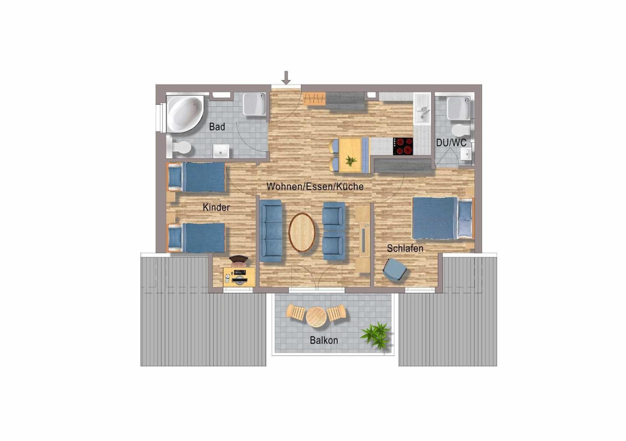 Апартаменти H&P Touristik Residenz Grafenmatt Gra-3-1 Фельдберг Екстер'єр фото
